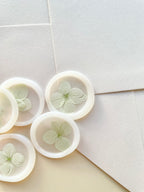 Pressed Hydrangea Wax Seal Stickers