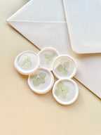 Pressed Hydrangea Wax Seal Stickers