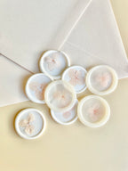 Pressed Hydrangea Wax Seal Stickers