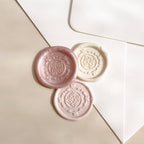 Double Happiness Floral Wax Seal Stickers