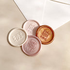 Double Happiness Monogram Wax Seal Stickers
