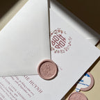 Cherry Blossom Monogram Wax Seal Stickers