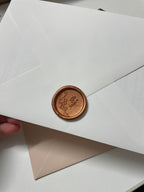 Cherry Blossom Monogram Wax Seal Stickers