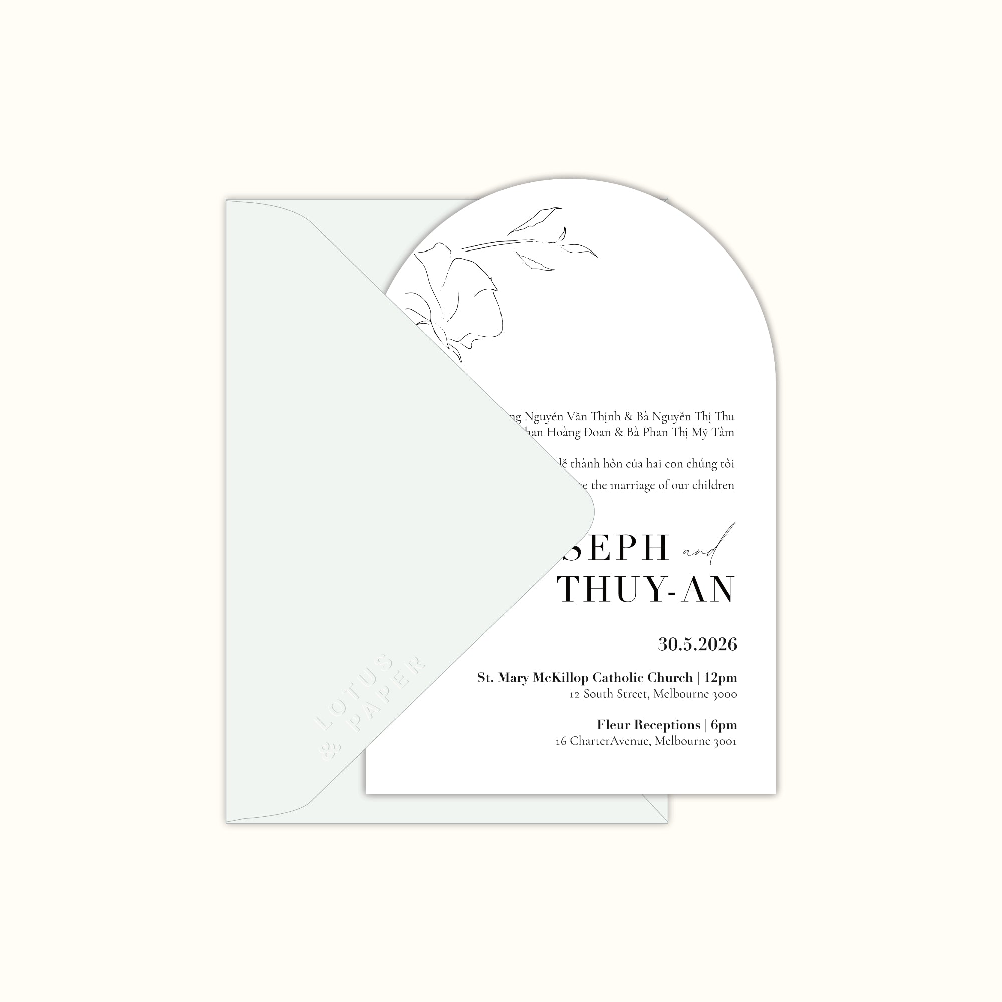 Da Lat Wedding Invitation