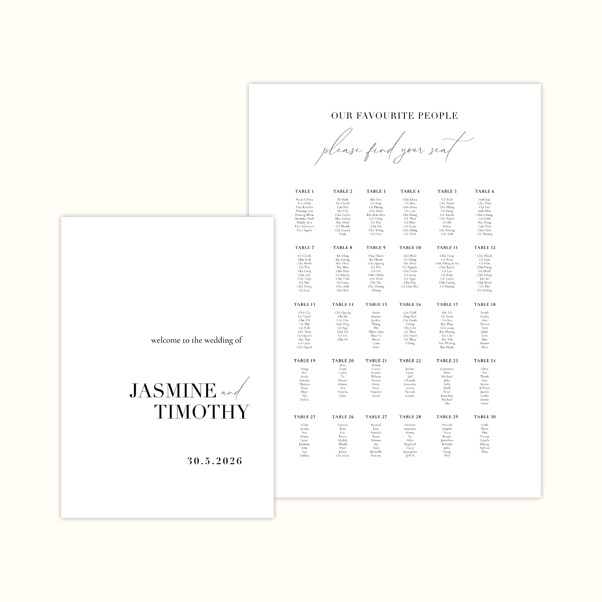 Da Lat Seating Chart