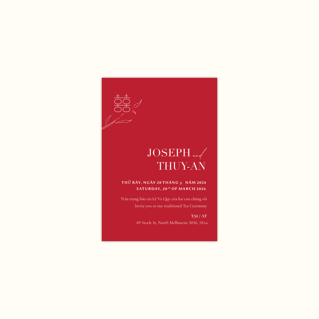 Da Lat Tea Ceremony Invitation