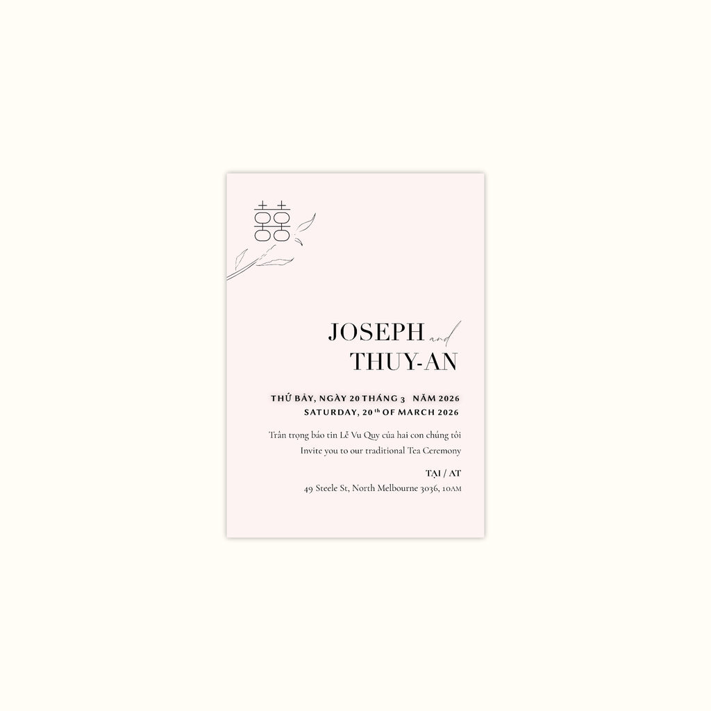 Da Lat Tea Ceremony Invitation