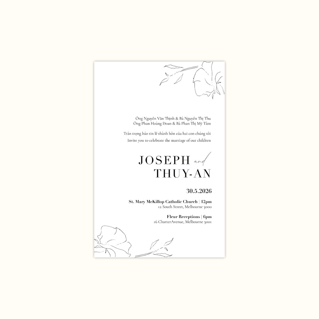 Da Lat Wedding Invitation