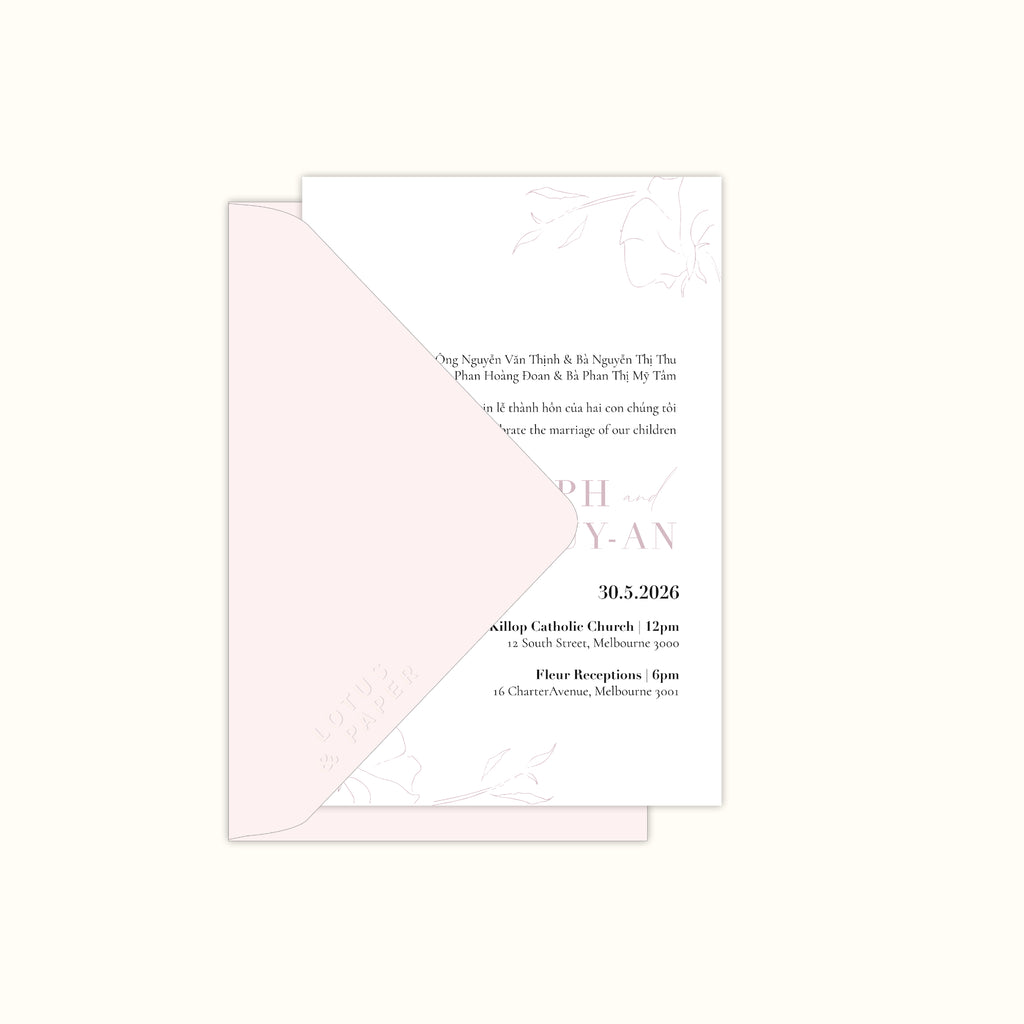 Da Lat Wedding Invitation