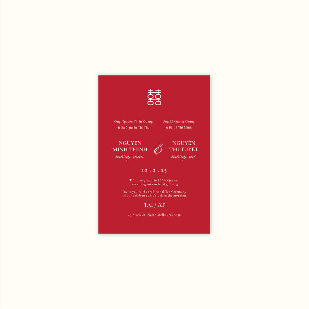 Ha Noi Tea Ceremony Invitation