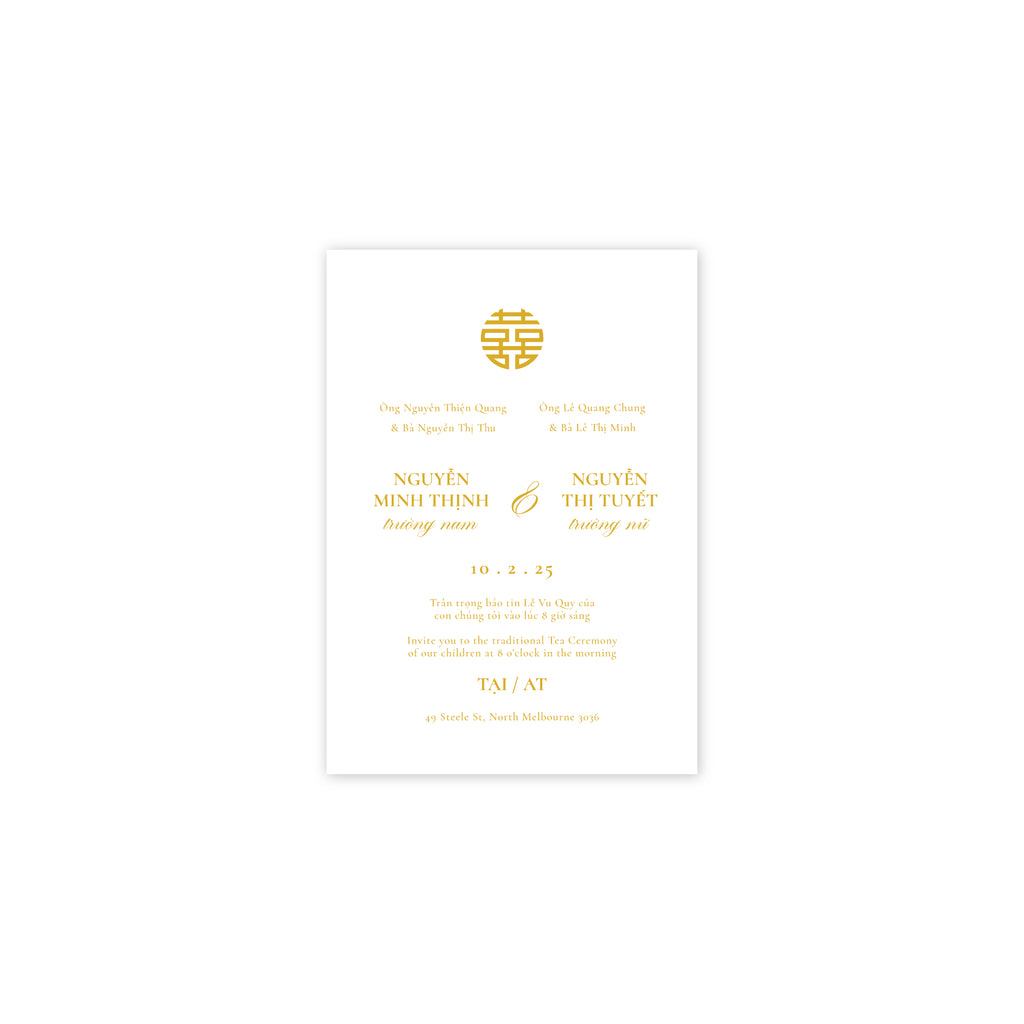 Ha Noi Tea Ceremony Invitation