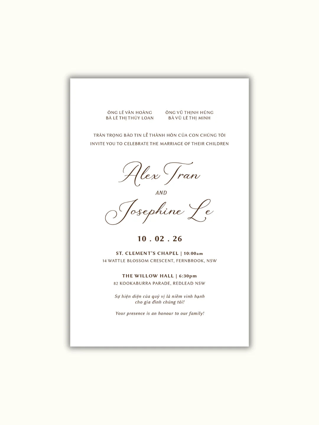 Hai Phong Wedding Invitation